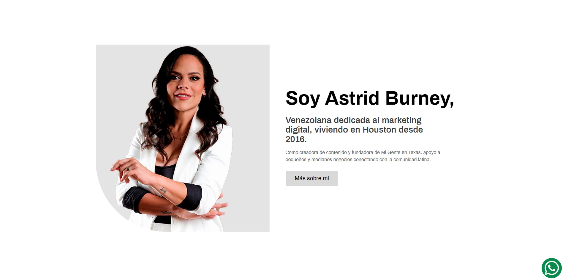 Captura del sitio Astrid Burney (5 de 5)