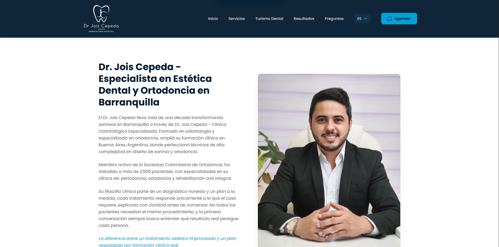 Captura del sitio Dr. Jois Cepeda (4 de 5)