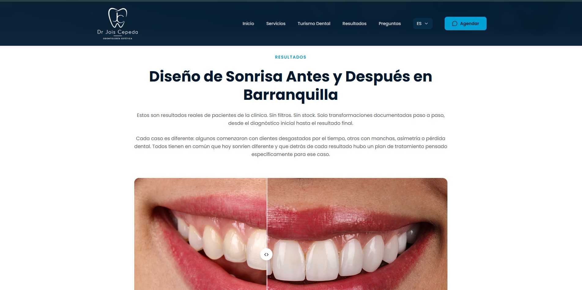Captura del sitio Dr. Jois Cepeda (5 de 5)